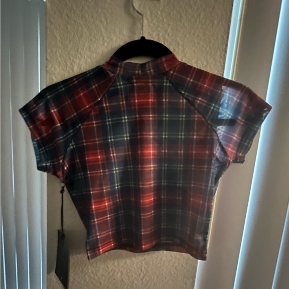 Unif Verse plaid crop top skirt two piece set - Picture 7 of 10